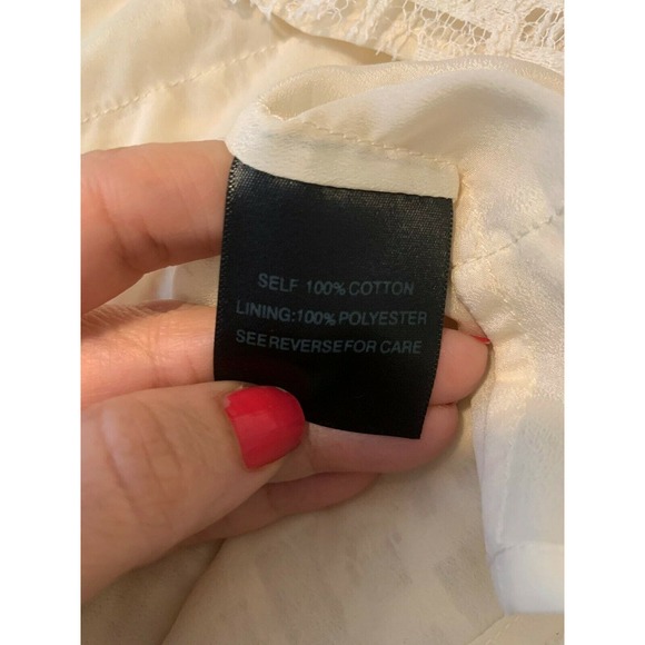 Patterson J. Kincaid cream racer track top size small - Picture 5 of 7